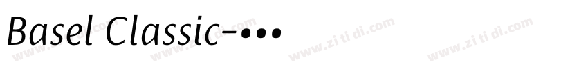 Basel Classic字体转换